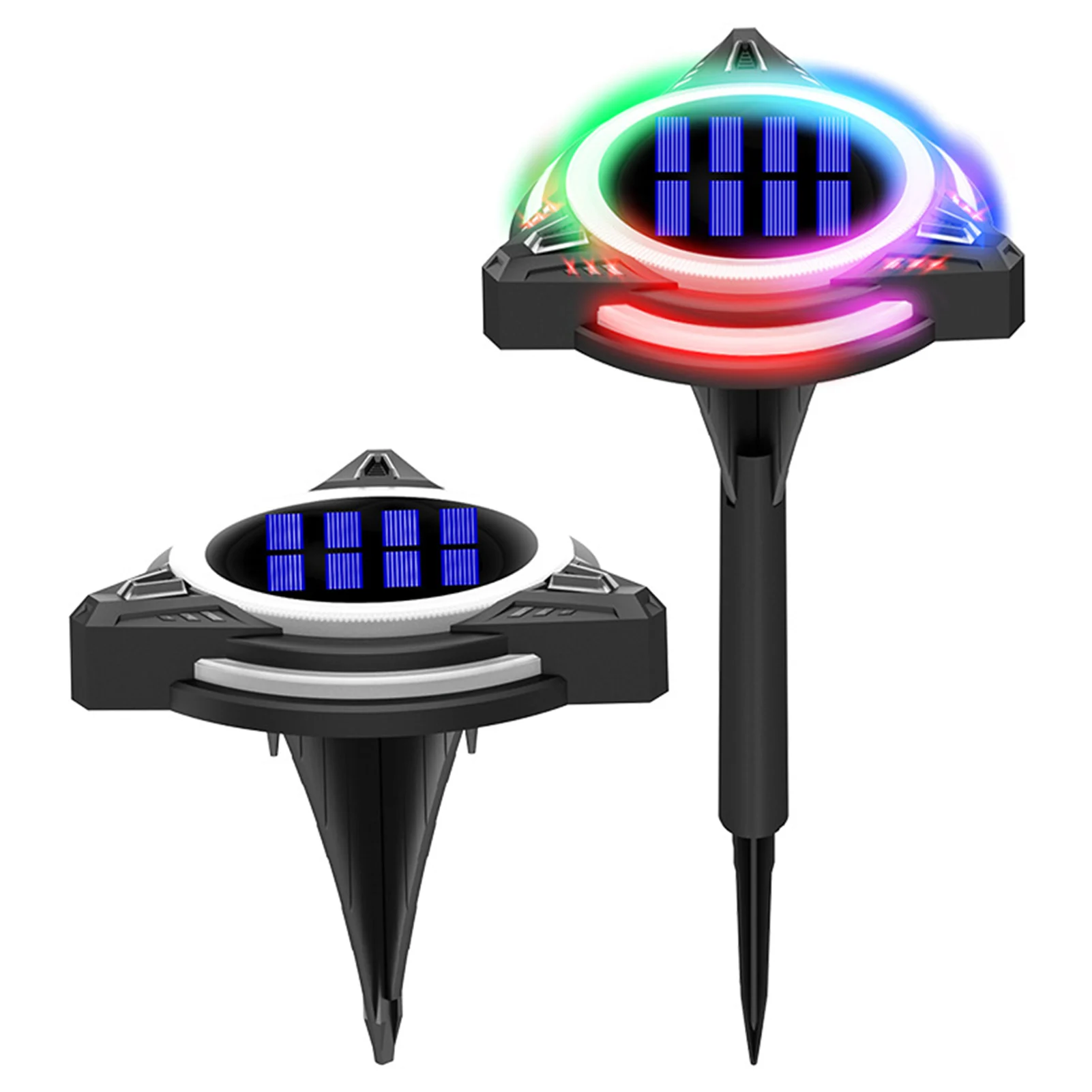 

UFO Solar Underground Light Outdoor Waterproof Plastic Garden Decoration Ground Plug Light Lawn Landscape Underground Light