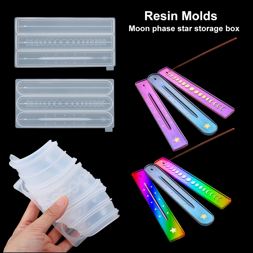 1 шт. фаза Луны звезд аромат ящик для хранения пресс форм Ладан коробка Смола