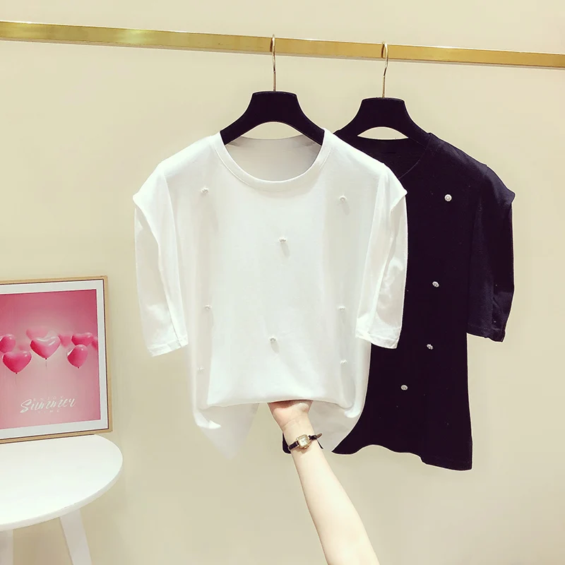 

Moon and Star Print Women t shirt Casual Cotton Hipster Funny t shirt blabk