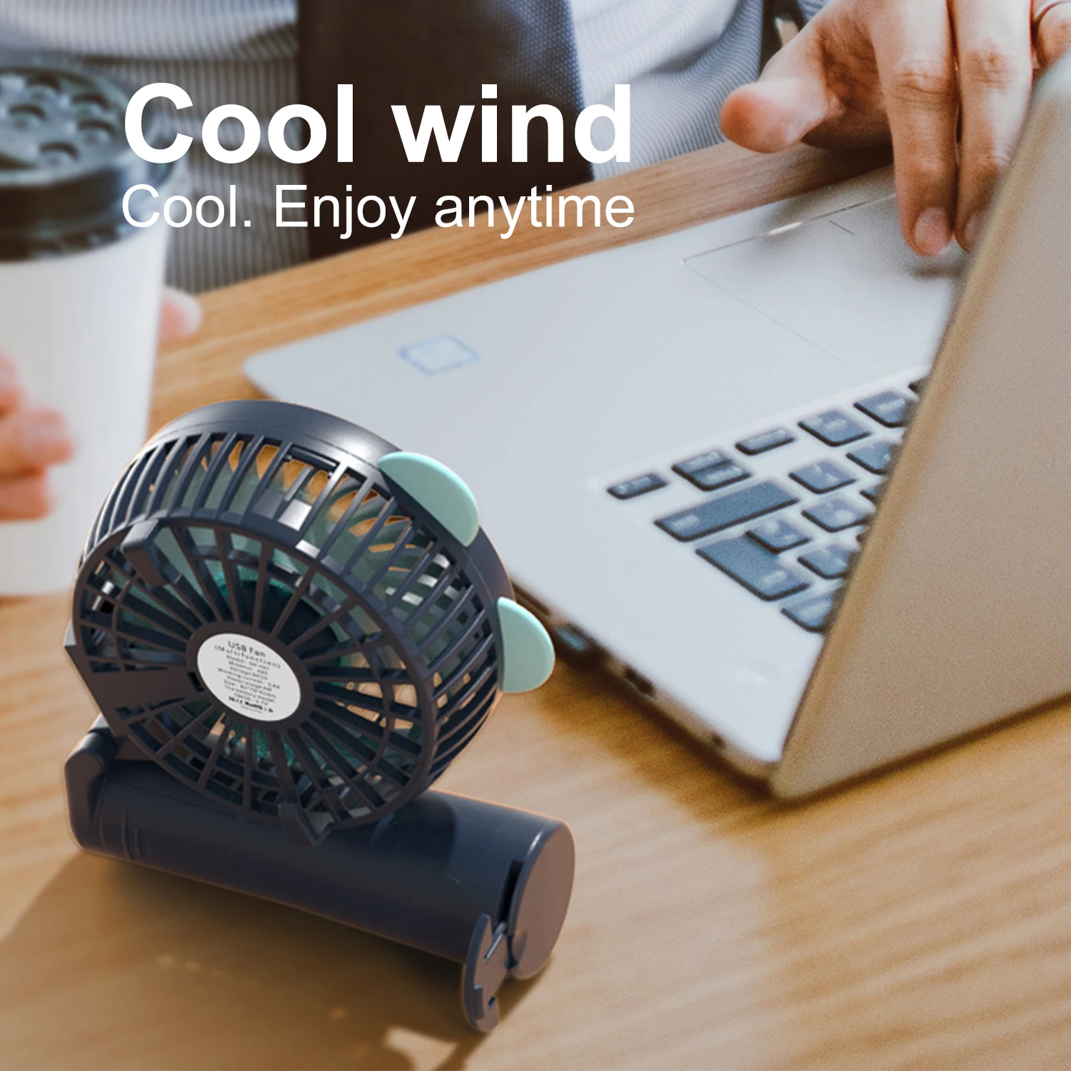 Летний кулер портативный вентилятор ручной USB перезаряжаемый Мини Складной для