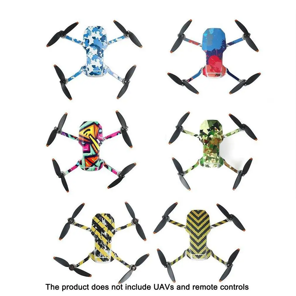 

Водонепроницаемые наклейки для корпуса дрона DJI Mavic Mini 2, защитная пленка из ПВХ с удаленным управлением, камуфляжные наклейки, аксессуары дл...