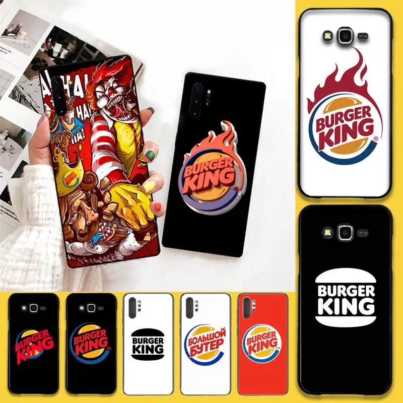 Высококачественный чехол для телефона с логотипом Burger king Samsung Note 7 8 9 10 pro Galaxy J7 J8 J6