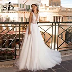 Женское пляжное платье с открытой спиной, V-образным вырезом и открытыми плечами