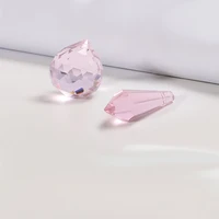 transparent crystal sun catcher creative pink sharp bead hotel wedding lighting home decor room decor