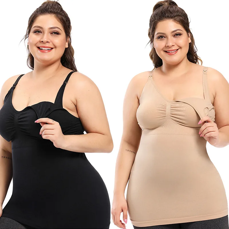 

Plus Size M-5XL Flower Maternity Camisole Breastfeeding Camisole Seamless Vest Maternity Underwear Breastfeeding Pajamas