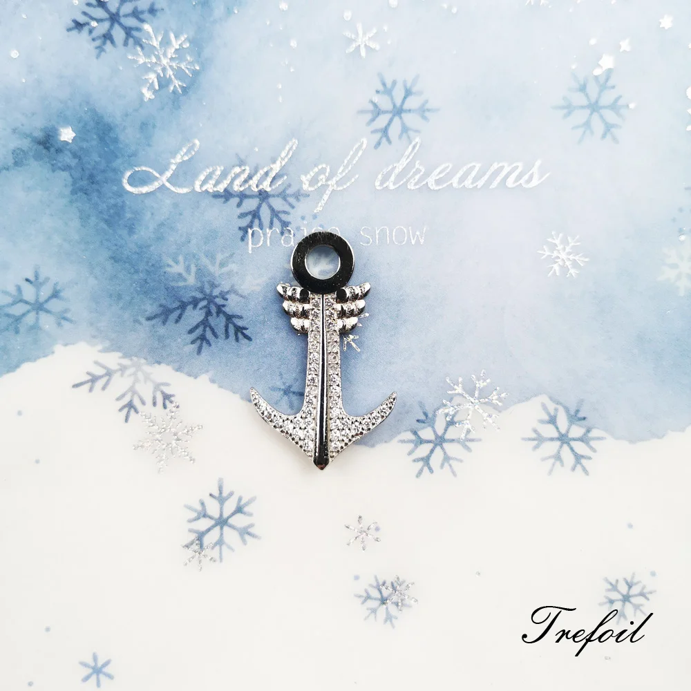 

Подвеска якорь с нашивкой «Крылья» 925 стерлингового серебра в форме ожерелье 2021 брендовые новые ювелирные изделия в европейском стиле Lucky ...