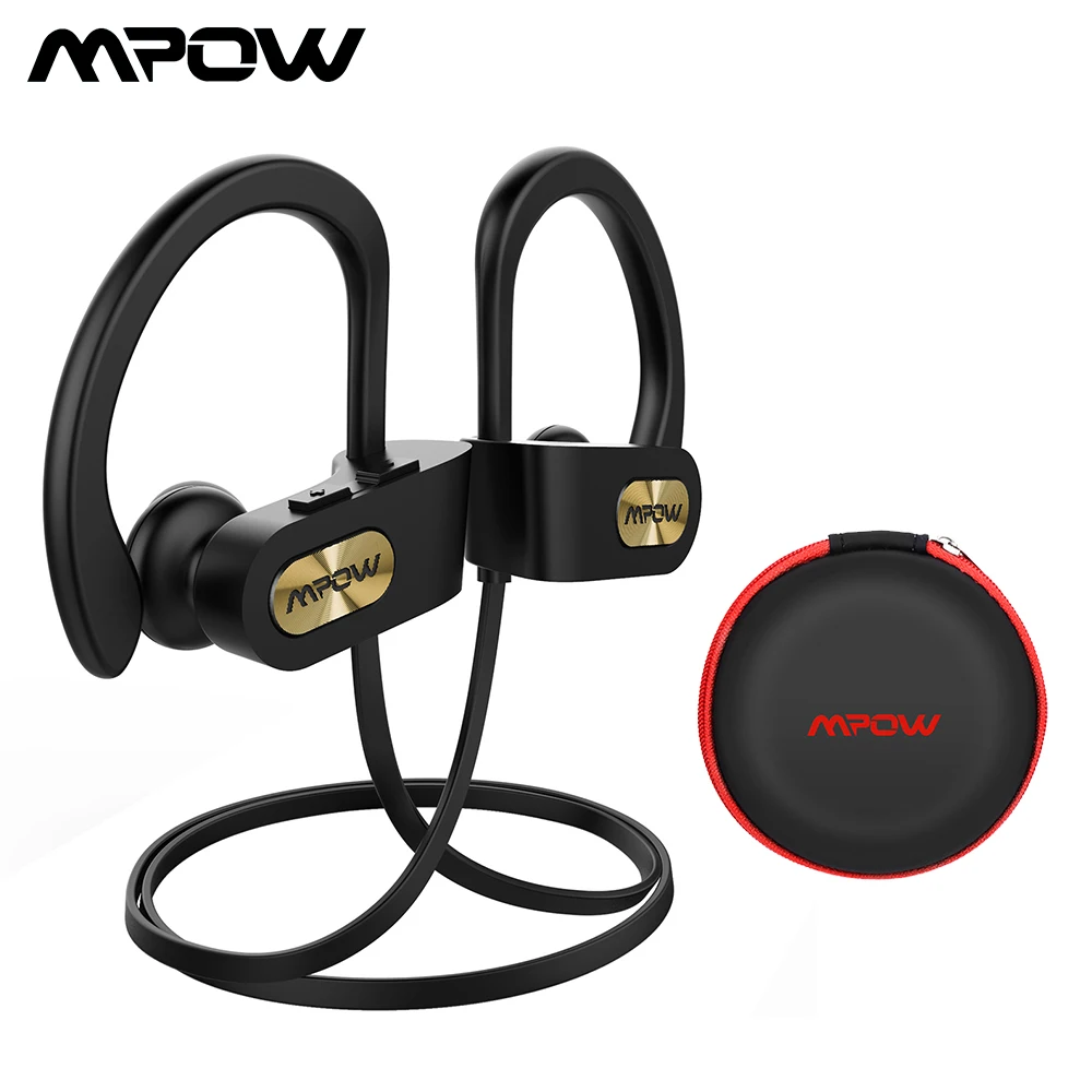 Mpow пламя Bluetooth наушники IPX7 водонепроницаемый беспроводной гарнитура Handsfee спортивные наушники с микрофоном и 7 ч Время воспроизведения для телефона