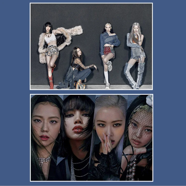 

KPOP Stray Kids ATEEZ SUPER M TWICE TREASURE BP NCT SF9 Photo Posters Wall Pictures Stickers Posters Decoration