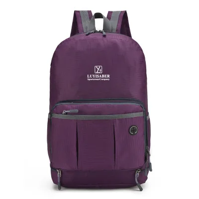 purple Унисекс водонепроницаемый нейлоновый открытый спортивный рюкзак легкий складной Путешествия Велоспорт Туризм Альпинизм Треккинг сумка Mochila рюкзак - Цвет: purple