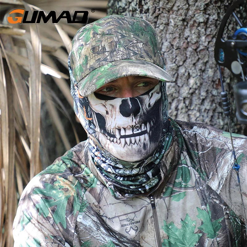 3D сетка череп Бесшовные Волшебные шеи Gaiter маска для лица теплая трубка щит Спорт
