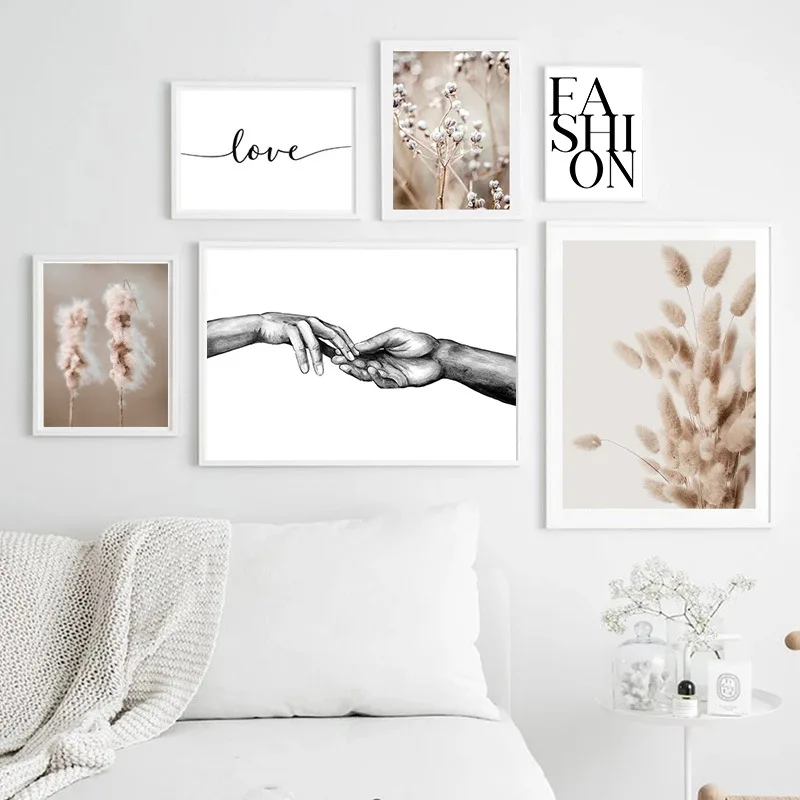 

Simple Modern Background Decorative Painting Nordic Flower Letters Body Back Prints Paintings Living Room Wall Hanging Pictures