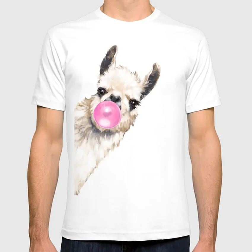 

Пузырьковая резинка, лама в зеленой футболке, животное, альпака, ферма, милая лама, смешной юмор, рисование, детская одежда