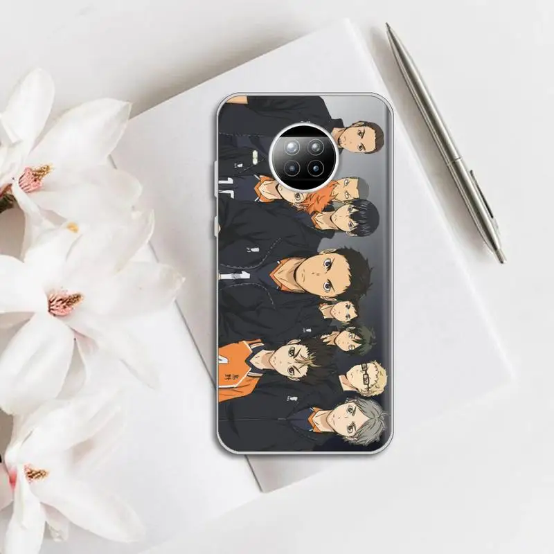 

Haikyuu Hinata attacks anime Phone Case Transparent for Xiaomi Redmi note 10 t 8 9 pro lite 11