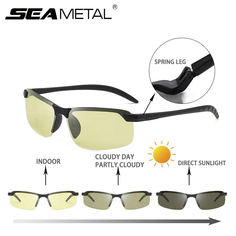 Фотохромные поляризационные солнцезащитные очки для женщин и мужчин