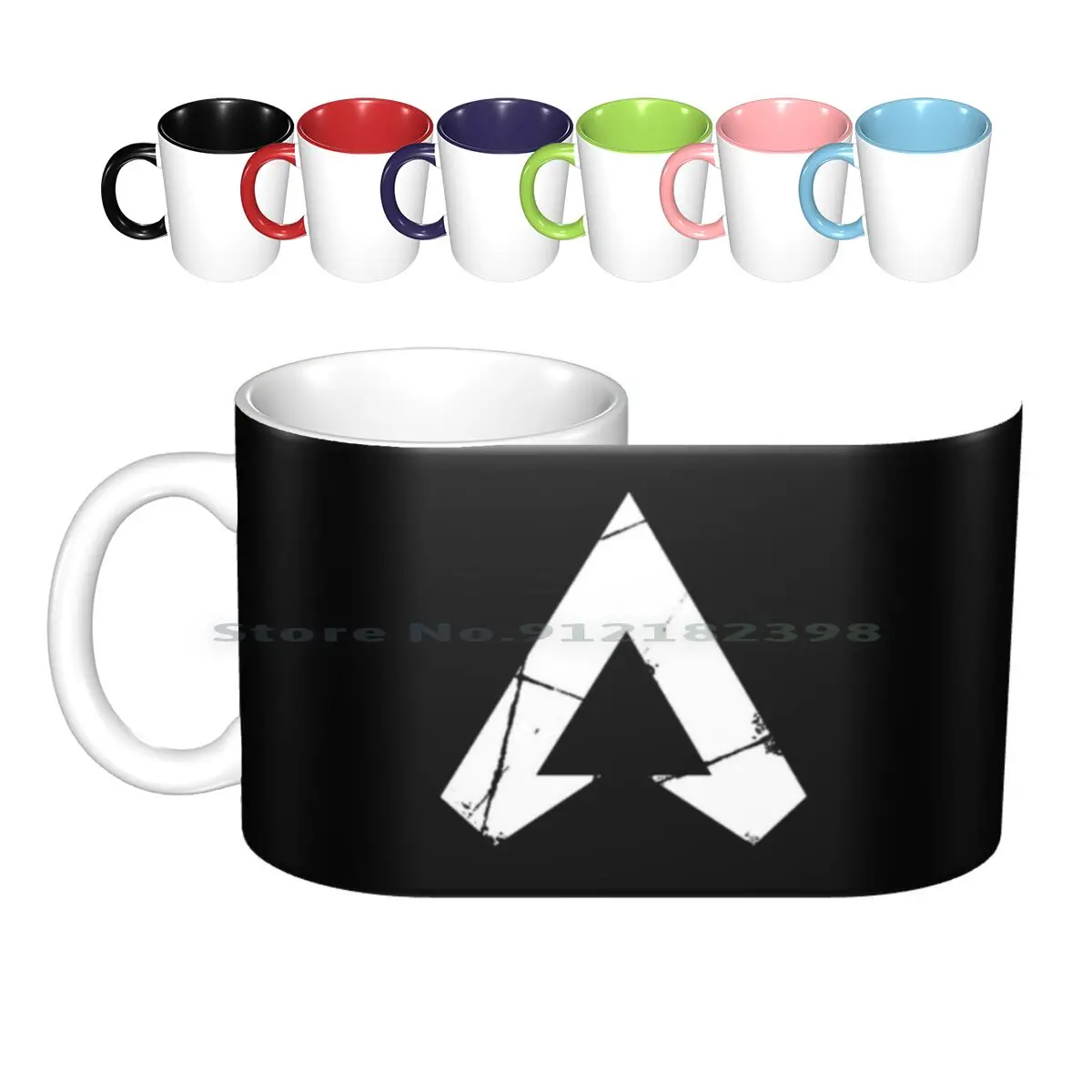 

Логотип Apex Legends | Белый символ Apex Legends, керамические кружки, кофейные чашки, Кружка для молока и чая, Apex Legends Apex Game Apex Legends