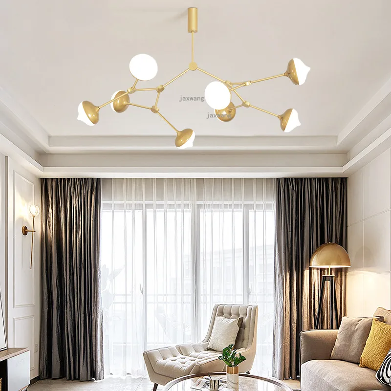 Modern LED Chandeliers Luxury Home Decor Chandelier Indoor Lighting Creative Dining Room Pendant Lamp Lights Kitchen Fixtures | Лампы и