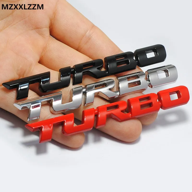 Universal Car Sticker Metal styling sticker 3D brand emblem TURBO badge body door trunk for all car Accessories Dropshipping | Автомобили