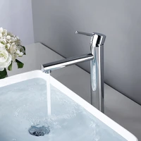 bagnolux wholesale unique design chrome plated silver basin faucet vessel sink mixer tap high body single bathroom sink faucet