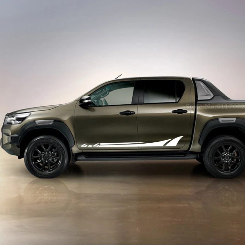2 шт. виниловые наклейки на боковую дверь автомобиля 4x4 для Ford Ranger Raptor Isuzu Dma Nissan NAVARA