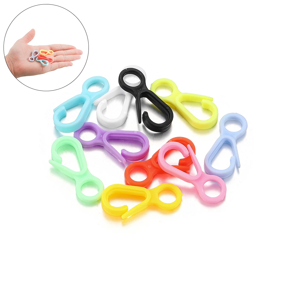 50 шт./лот 33 мм красочные пластиковые застежки-карабины для Омаров Крючки Пряжка