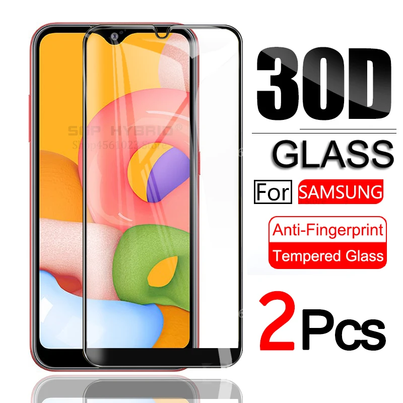 Стекло закалённое для Samsung Galaxy A01 2 шт|Защитные стёкла и плёнки телефонов| |