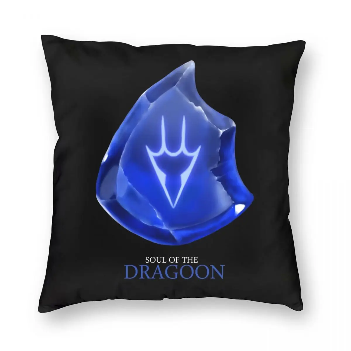 

Soul Of The Dragoonblack Square Pillowcase Polyester Linen Velvet Pattern Zip Decor Room Cushion Cover