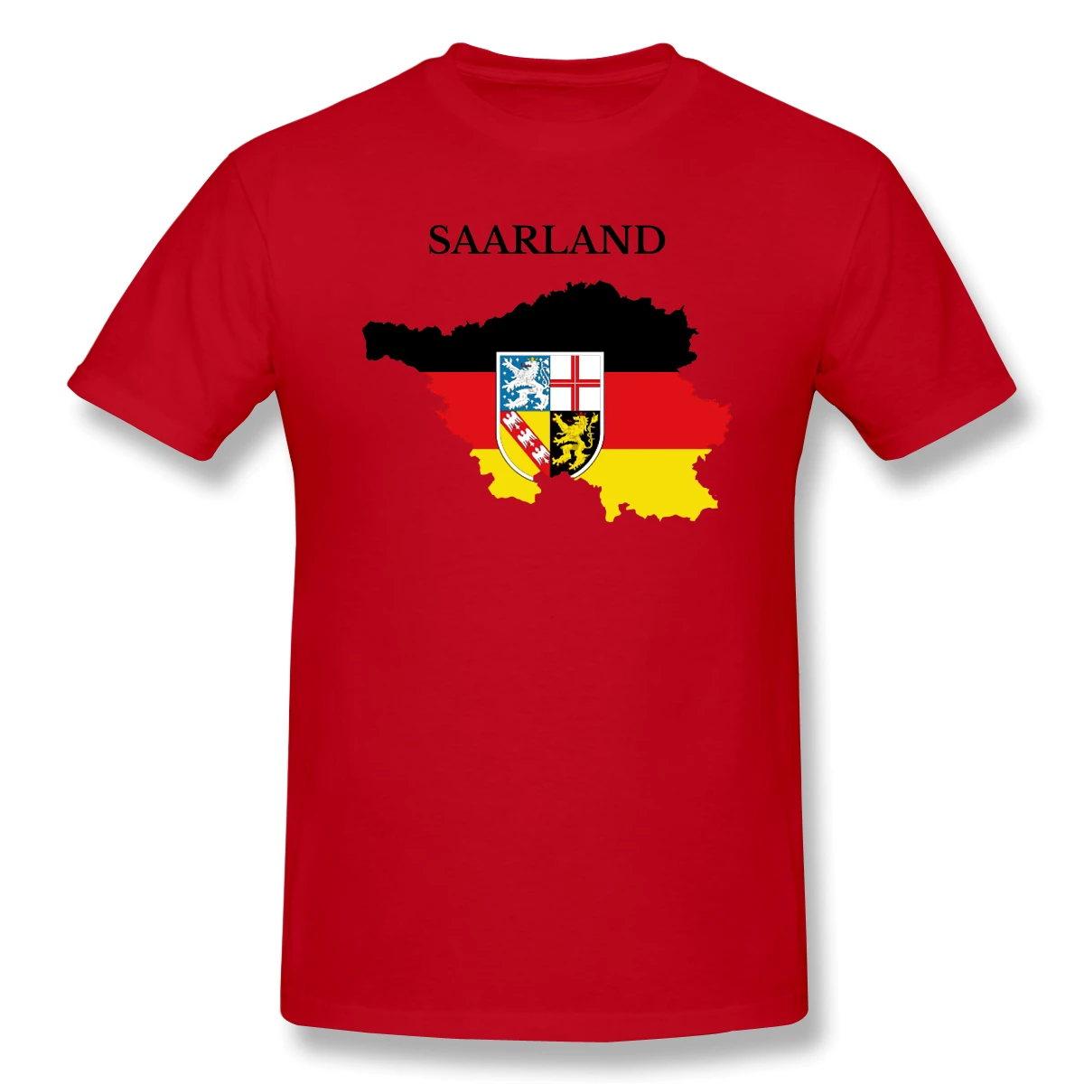 

Saarland Map Flag Germany Sarcastic Men's Basic Short Sleeve T-Shirt R282 Tees Tops European Size