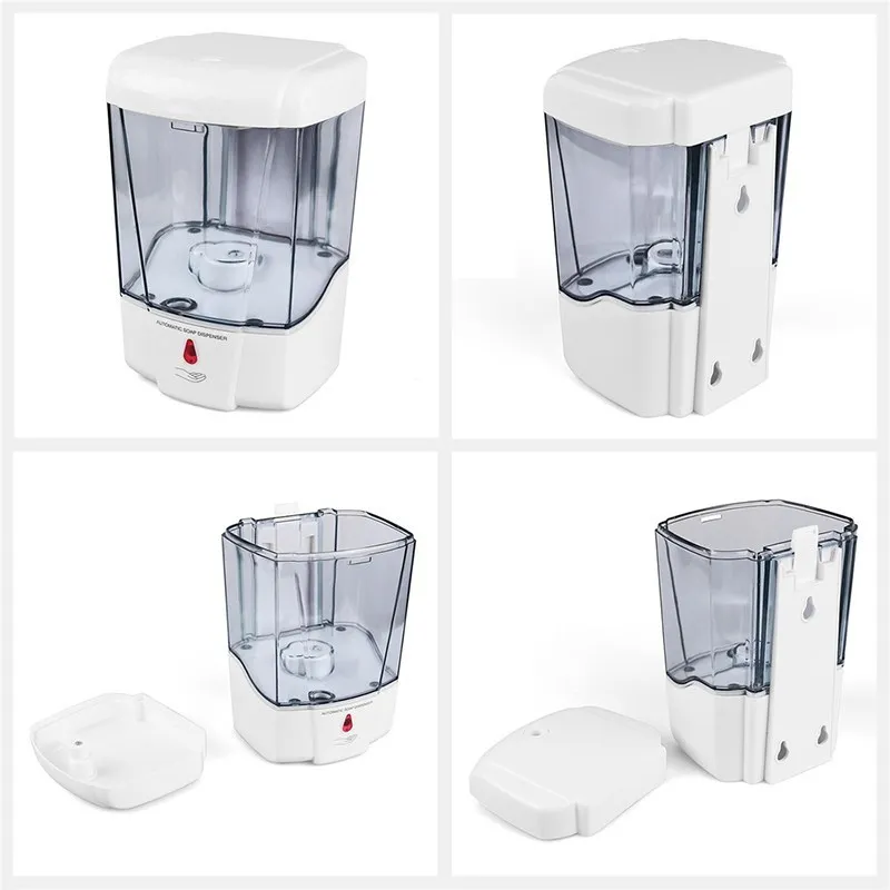 

600/700ml Automatic Sensor Soap Dispenser Touchless Wall Mounted Liquid Soap Home Bathroom KSI999