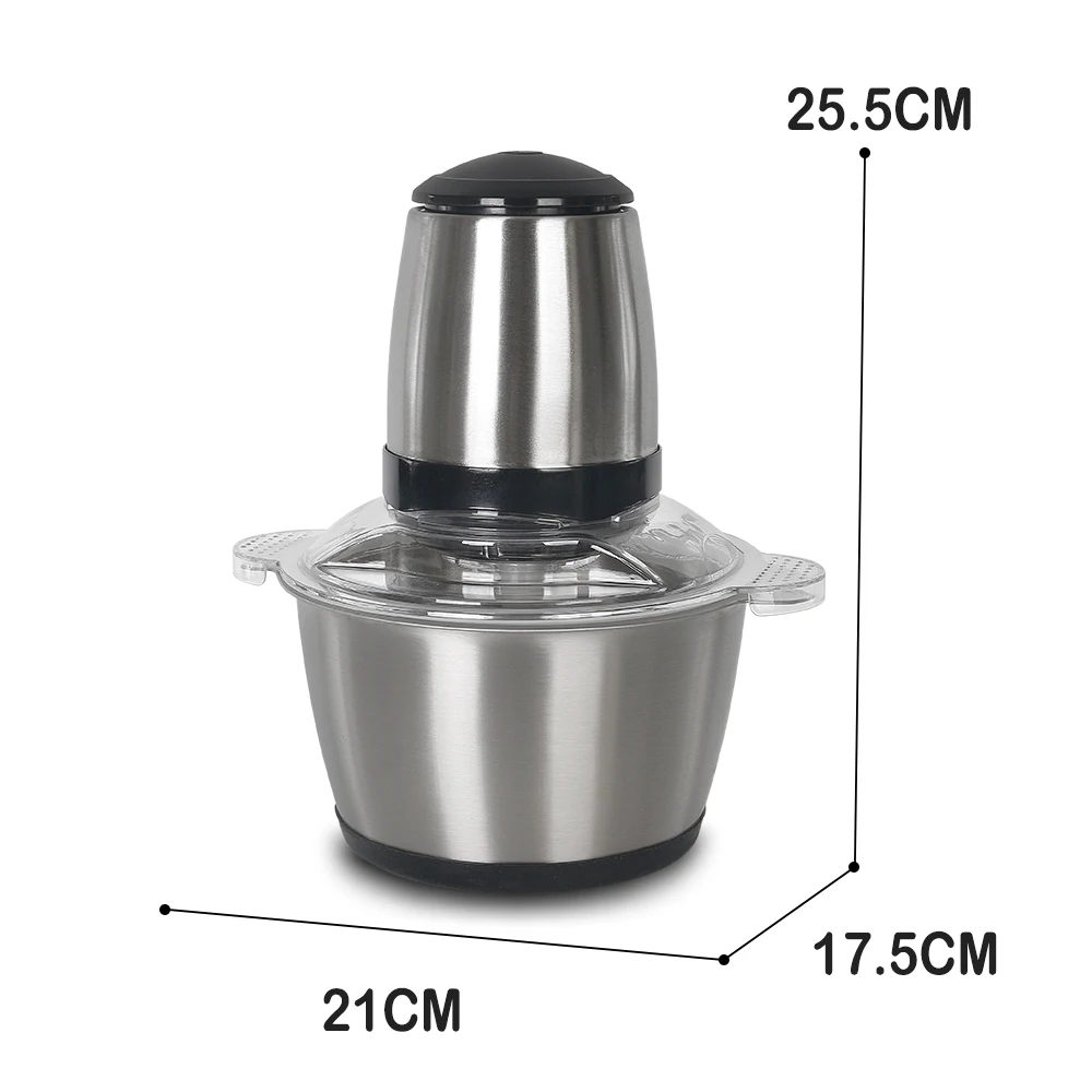 ITOP 350 Вт высокоскоростная электрическая мясорубка из нержавеющей стали чаша 2л