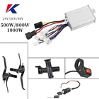 Матовый контроллер 24 В48 в 500 Вт для электрического велосипеда, скутера, щеточного двигателя постоянного тока 800 Вт 1000 Вт, комплект для переоборудования Ebike, запчасти для велосипеда