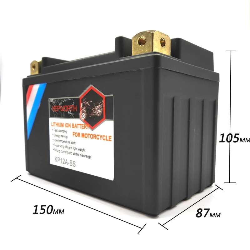 KP12A-BS KP12-BS 12 В 12Ah CCA 450A мотоцикл LiFePO4 батарея пусковое устройство литиевый Железный мотоцикл аккумулятор с системой управления