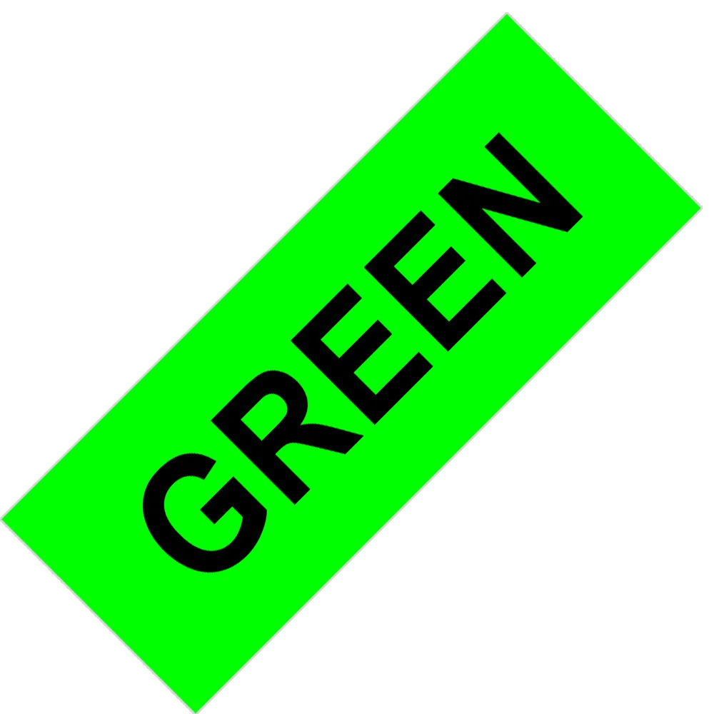 Fluorescent Green Юнистар совместимый для лента Dymo 12 мм 45013 45010 45018 45023 принтер этикеток для LabelManager 210 280 300 450 - Цвет: Fluorescent Green