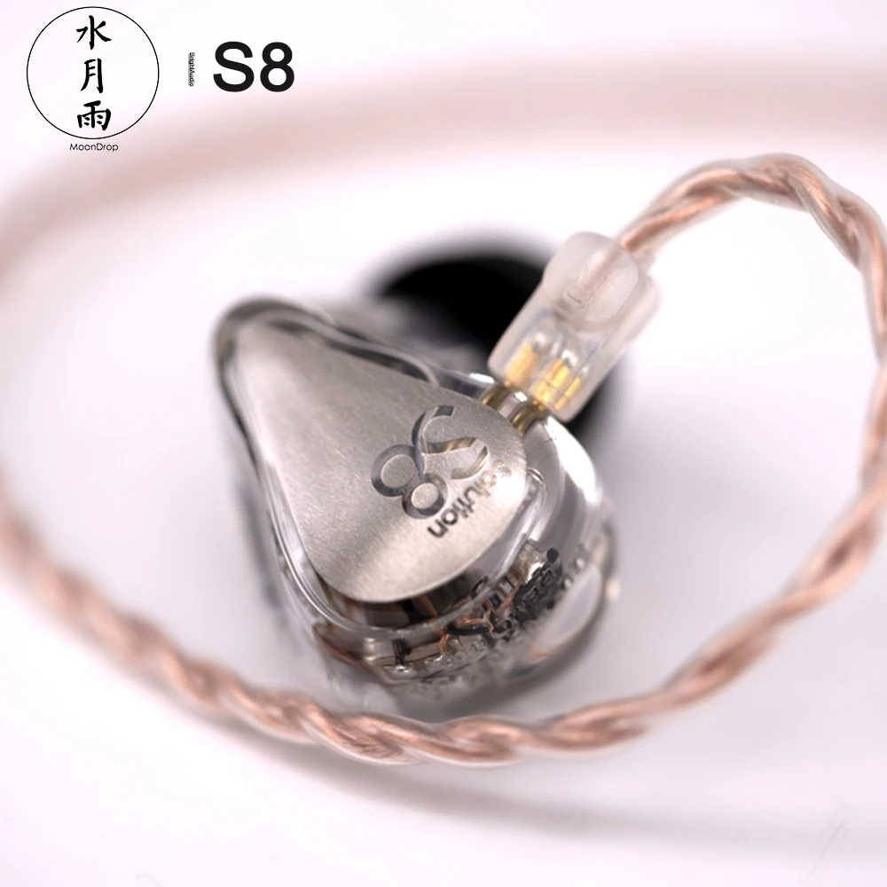 Moondrop S8 новое поколение флагманский 8BA драйвер In ear Monitor IEM Hifi аудио наушники с 2 Pin/0 78