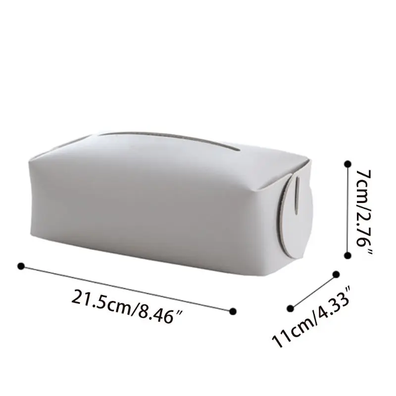 

Nordic Style Vintage Thicken Faux Leather Tissue Cover Box Home Car Paper Towel Holder Rectangular Napkin Storage Case