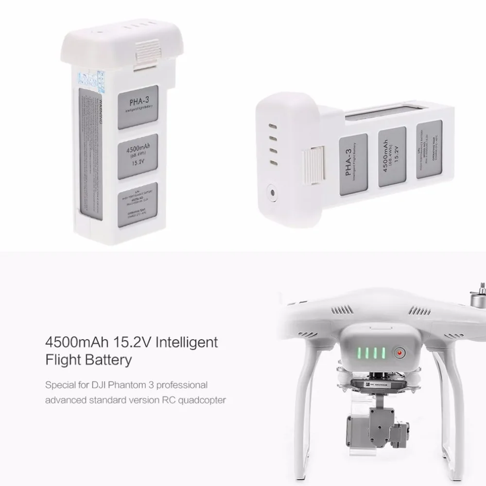 Для DJI Phantom 3 15 2 V 4500mAh LiPo высокомощный аккумулятор Drone батарея Стандартный