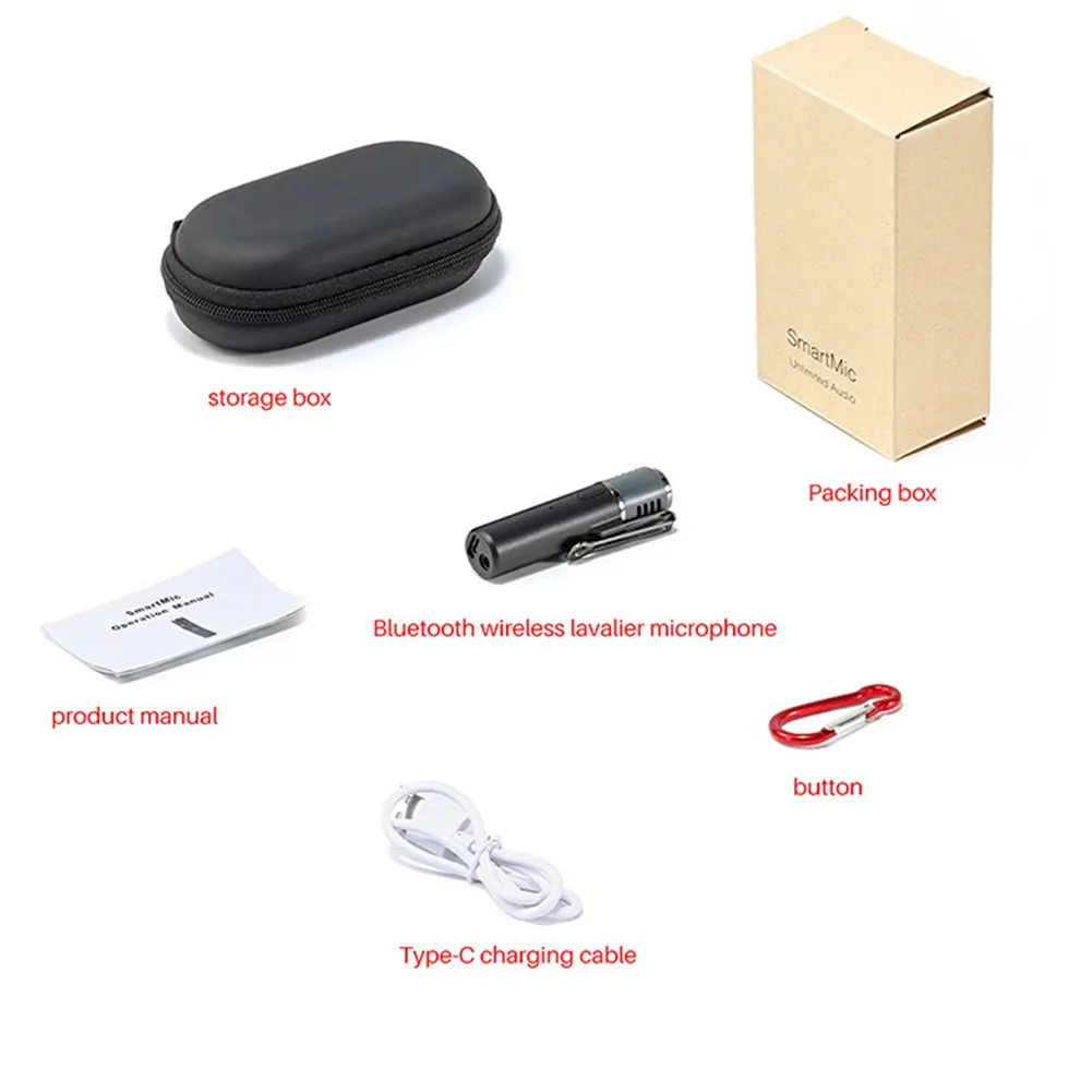 Беспроводной петличный микрофон нагрудный с Bluetooth запись лекций и