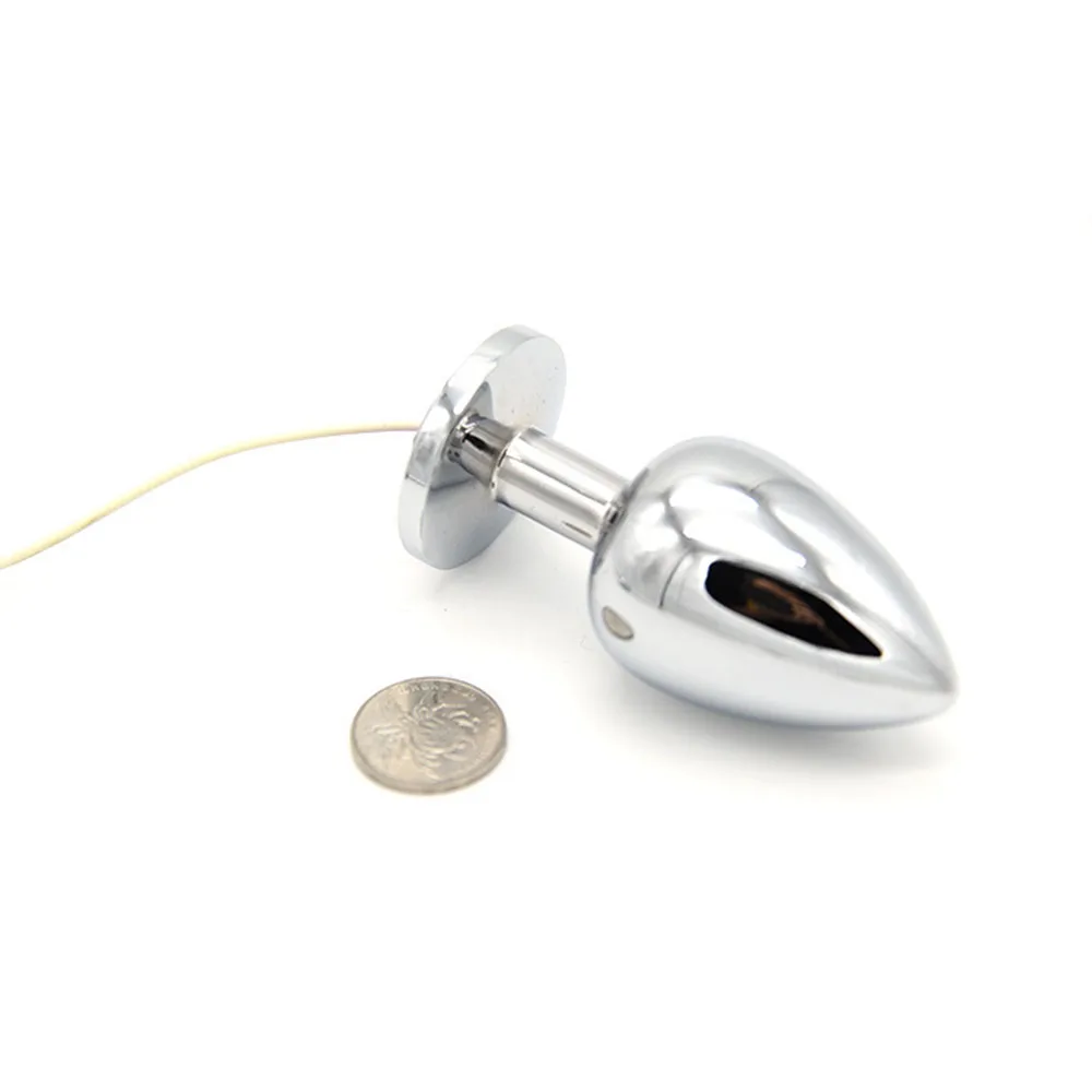 Stainless Steel Anal Plug Electric Shock Anus Accessories Electro Butt Plugs Stimulation Pulse Physiotherapy Massager Sex Toy L1 | Красота и