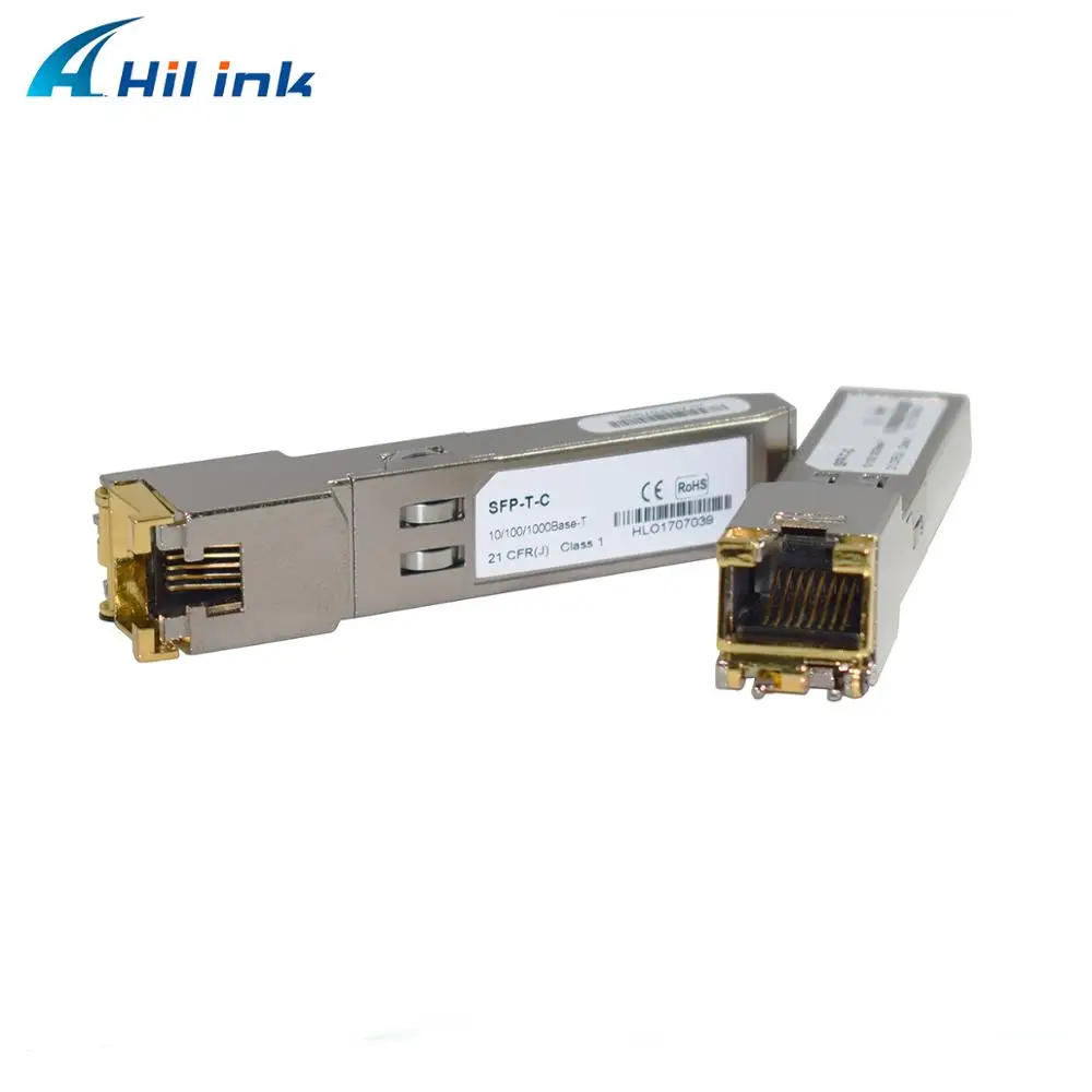 10 шт./лот. Автоматически распознаваемые медные SFP T модули 10/100/1000BASE TX медный порт