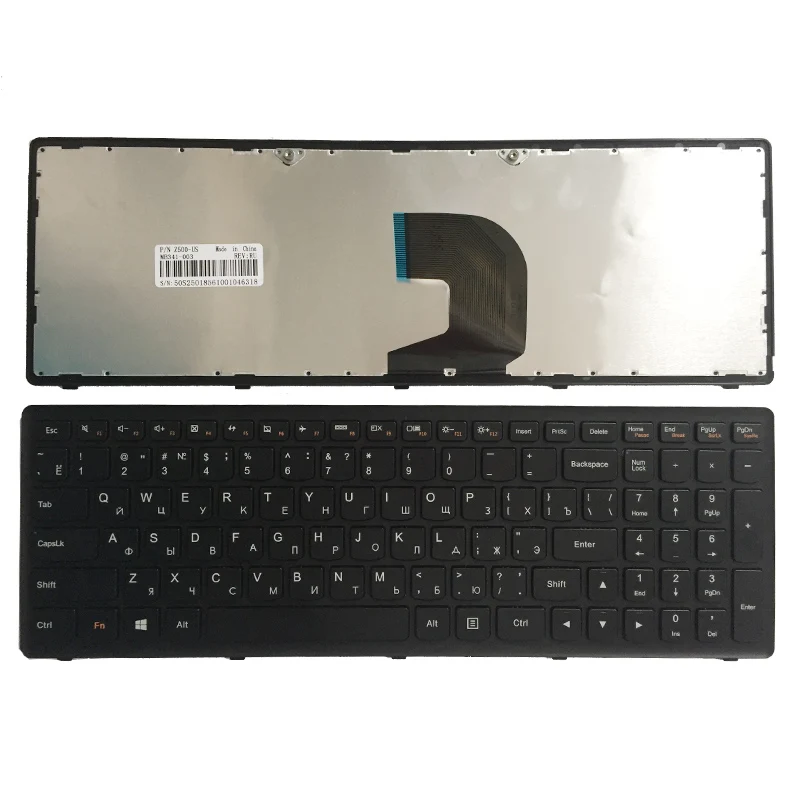 Новая русская клавиатура для Lenovo Ideapad Z500 Z500A Z500G P500 черная Русская ноутбука без
