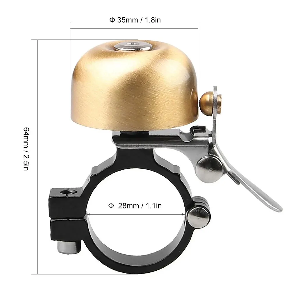 

Retro Classical Bicycle Bell Clear Loud Sound MTB Road Bike Folding Bikes Handlebar Copper Ring Horn Safety Warning Alarm