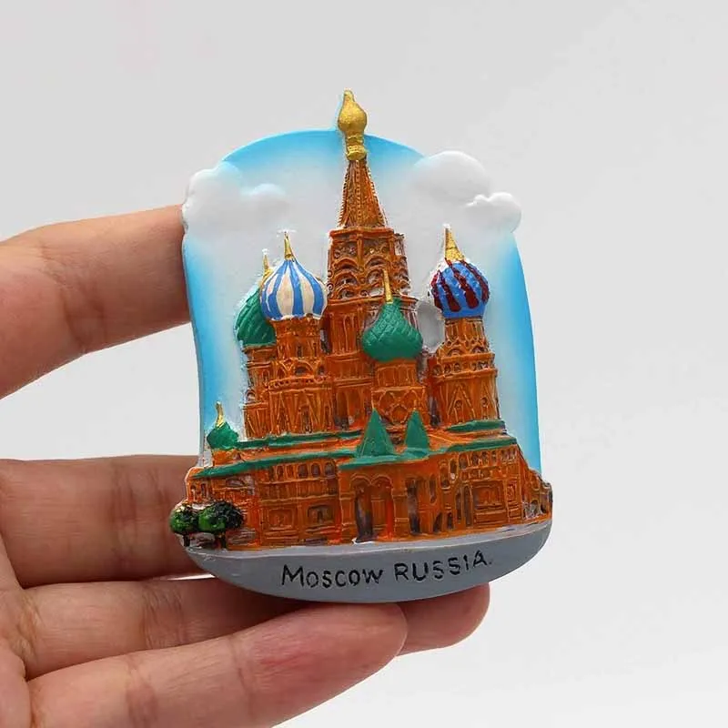 Resin Magnetic Fridge Stickers Tourist Souvenirs Pattaya Thailand Elephant Moscow Malaysia Twin Towers 3D Refrigerator Magnets | Дом и сад