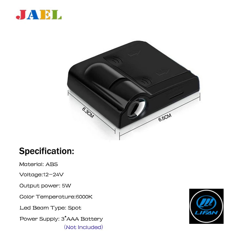 

LED Car Door welcome light Case For LIFAN Logo Light Door Light Courtesy Led car Laser projector Logo Ghost Shadow Light