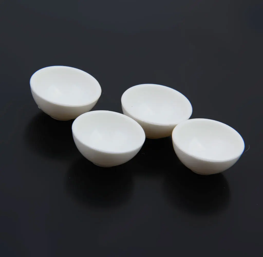 Миниатюрная кухонная посуда кукольный домик белая круглая кухонные чаши