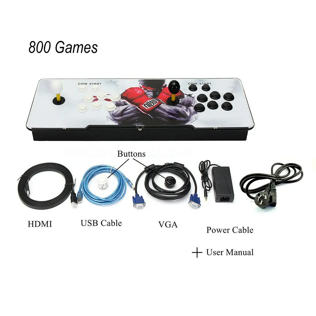800 в 1 ТВ для Jamma аркадная игровая консоль Комплект двойной джойстик HDMI VGA
