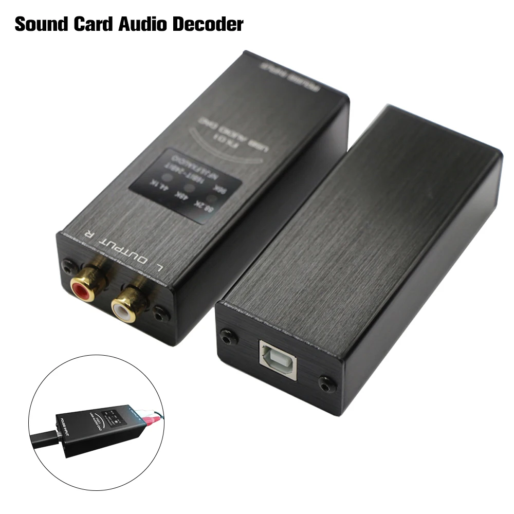 Звуковая карта FX Audio USB DAC аудио декодер частота дискретизации дисплей SA9023 PCM5102 24