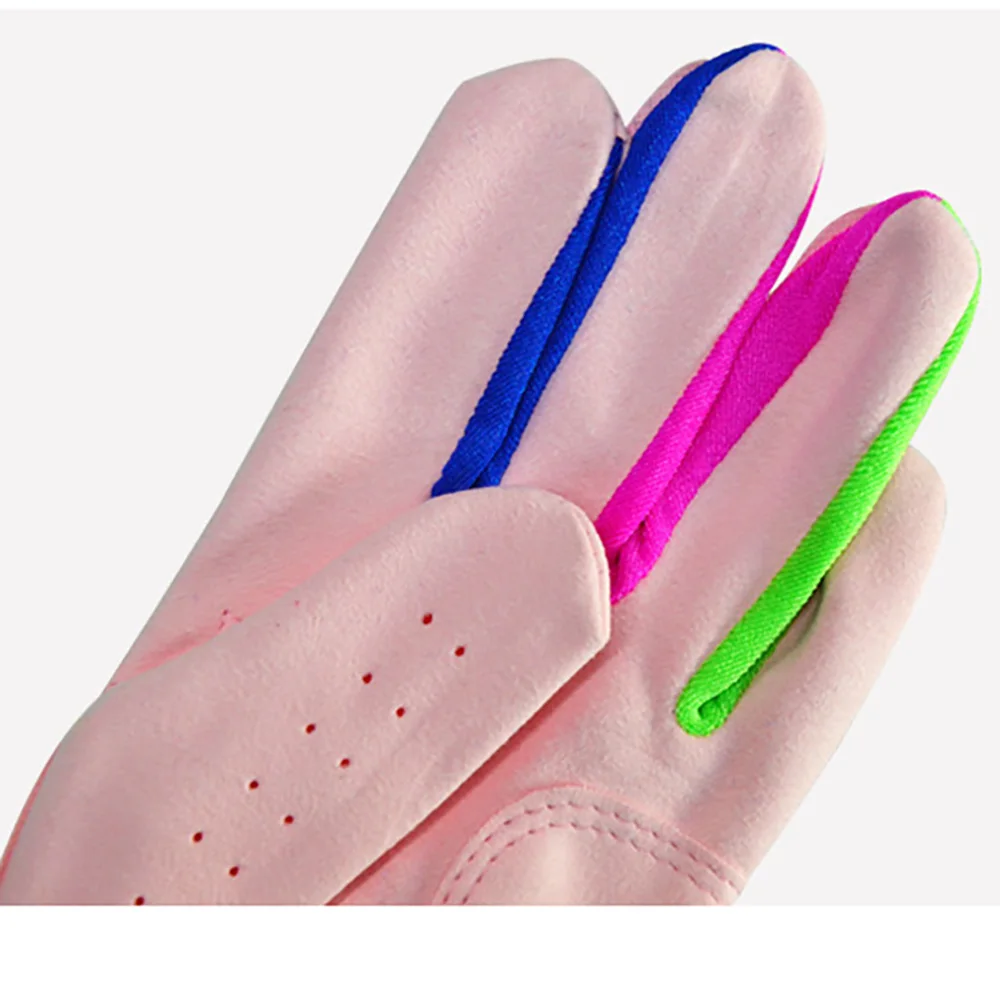 A Pair Of 3-12 Jaguar Children’S Golf Gloves Soft Leather Anti Slip For Boys And Girls