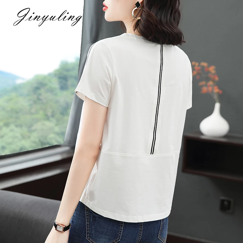 

Choli female mother loose cotton T-shirt 2021 middle-aged lady big yards small unlined upper garment of summer wear