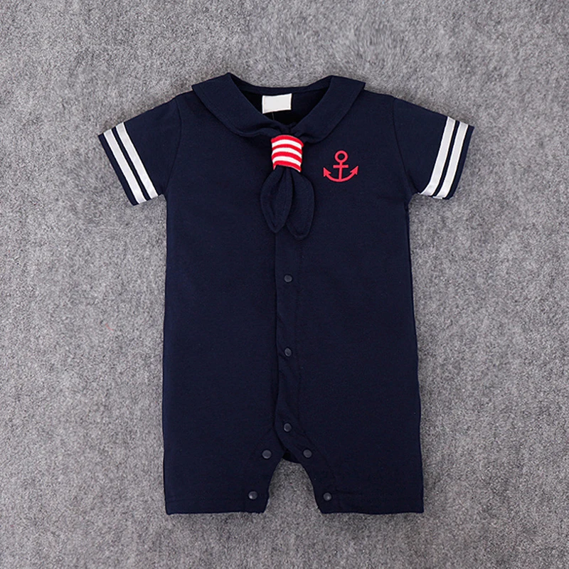 Детская одежда повседневный комбинезон для новорожденных в морском стиле