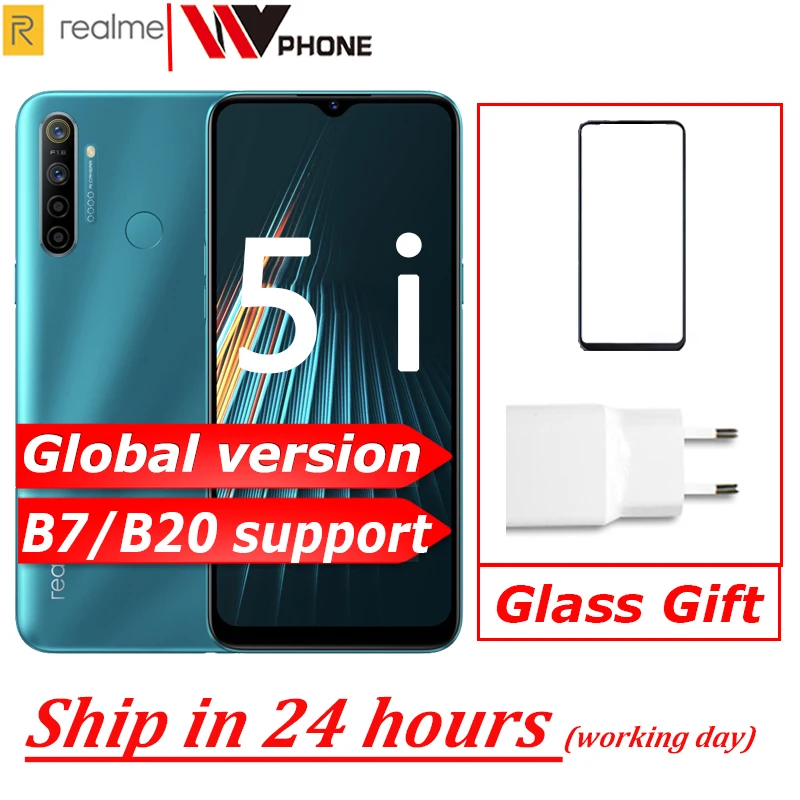 Глобальная версия realme 5i мобильный телефон Snapdragon 665 AIE 6 5 ''полный экран 10 Вт