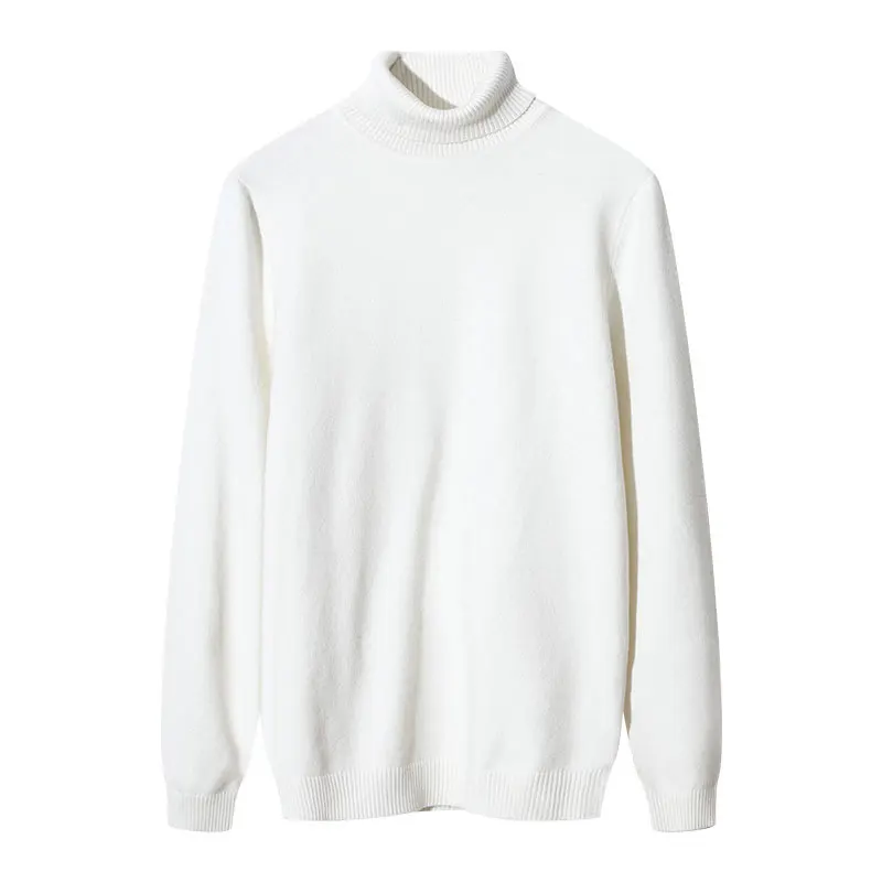 Large size men's autumn and winter sweater high collar plus fertilizer to increase warm clothing |